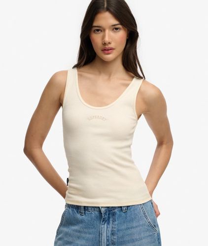 Damen Essential Logo Tanktop mit Rundhalsausschnitt - Größe: 34 - Superdry - Modalova