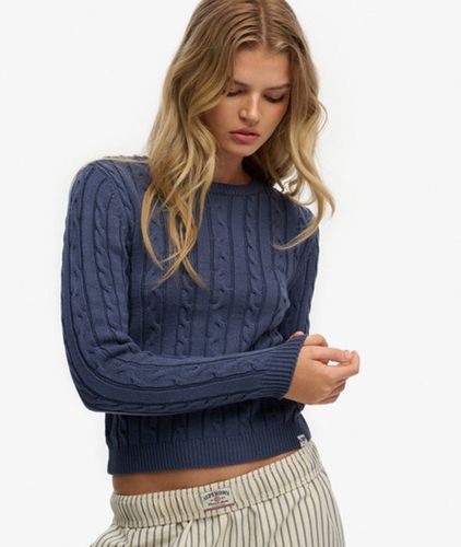 Damen Essentials Slim Cable Pullover - Größe: 38 - Superdry - Modalova