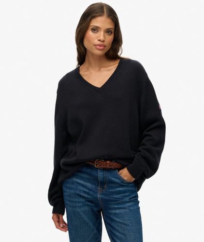 Pull Col V OverTaille Taille: 36 - Superdry - Modalova