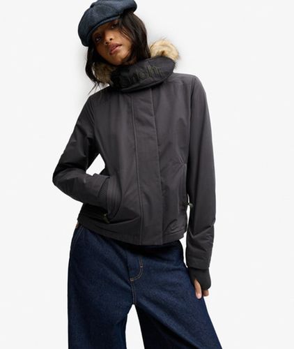 Damen Bench Windcheater-jacke mit Kunstfellkapuze - Größe: XL - Superdry - Modalova