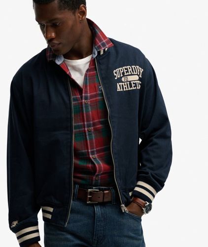 Herren Bomberjacke aus Twill im College-stil - Größe: M - Superdry - Modalova