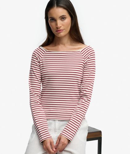 Damen Bardot Off-shoulder-top mit Schmaler Passform - Größe: 38 - Superdry - Modalova