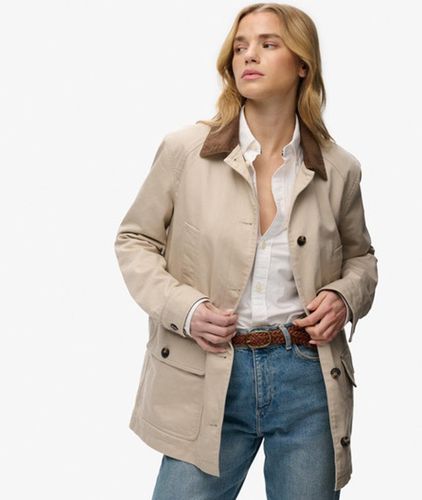 Damen Estate Cotton Barn Jacke, , Größe: 40 - Superdry - Modalova