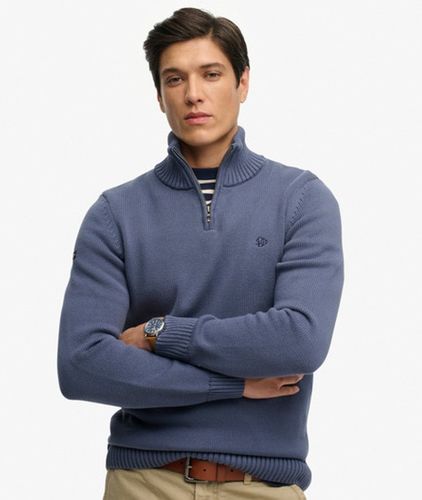 Herren Baumwoll-strickpullover mit Reißverschluss - Größe: Xxl - Superdry - Modalova