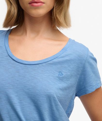 T-shirt Studios Scoop Neck Coupe Ajustée Taille: 40 - Superdry - Modalova