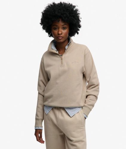 Pull à Demi-zip Avec Logo Brodé Essential Taille: 42 - Superdry - Modalova