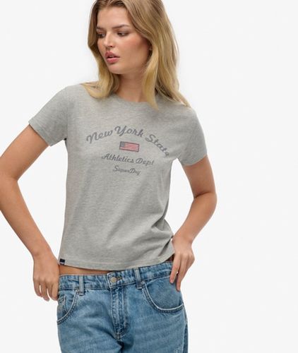 T-shirt Athletic Essentials Graphique Coupe Ajustée Taille: 38 - Superdry - Modalova