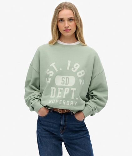 Damen Athletic Essentials Relaxed Crew Sweatshirt - Größe: 34 - Superdry - Modalova