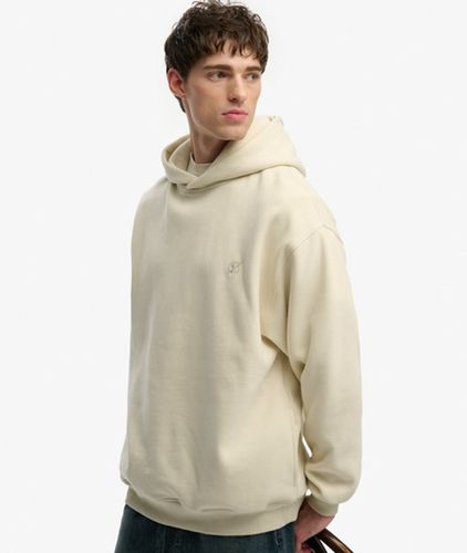 Herren Baumwolle Gesticktes Logo Blank Übergroßer Kapuzenpullover, , Größe: L - Superdry - Modalova