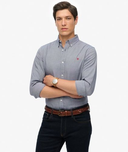 Herren Klassisches Oxford-hemd mit Langen Ärmeln - Größe: XL - Superdry - Modalova