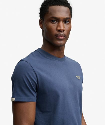 Herren Essential Serif Logo T-shirt mit Schmaler Passform - Größe: Xxl - Superdry - Modalova