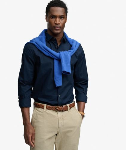 Herren Poplin-hemd mit Cut-away-kragen - Größe: M - Superdry - Modalova
