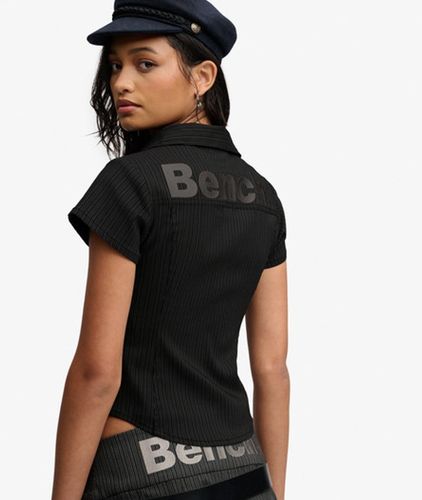 Damen Bench Gestreiftes Kurzarmhemd mit Schmaler Passform - Größe: M - Superdry - Modalova