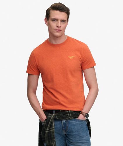 Herren Essential Serif Logo T-shirt mit Schmaler Passform - Größe: XL - Superdry - Modalova