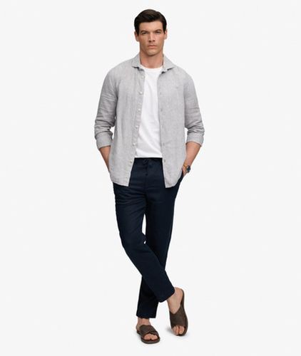 Herren The Merchant Store Leinenhose Straight Fit - Größe: L - Superdry - Modalova