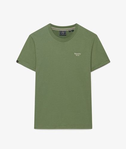 Herren Essential Serif Logo T-shirt mit Schmaler Passform - Größe: S - Superdry - Modalova