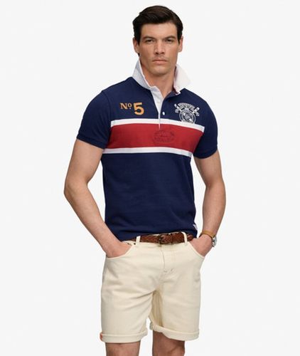Herren Double Emblem Jersey Rugby-poloshirt - Größe: S - Superdry - Modalova