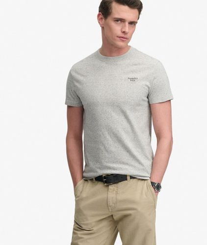 Herren Essential Serif Logo T-shirt mit Schmaler Passform - Größe: Xxl - Superdry - Modalova