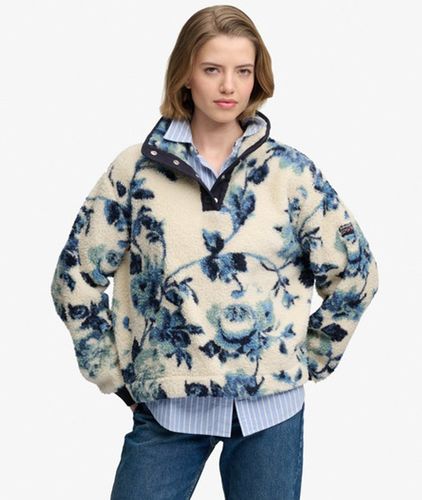 Damen Superweicher Bedruckter Teddy-fleece - Größe: 36 - Superdry - Modalova
