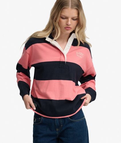 Rugby Top Heritage Stripe Coupe OverTaille Taille: 38 - Superdry - Modalova