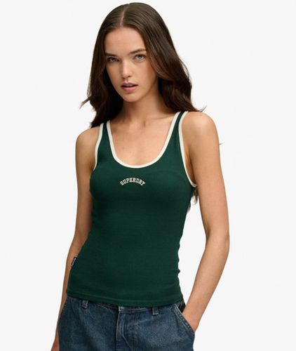 Damen Essential Logo Tanktop mit Rundhalsausschnitt - Größe: 34 - Superdry - Modalova