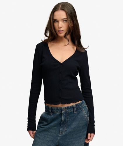 Cardigan Pointelle Athletic Essential Taille: 38 - Superdry - Modalova