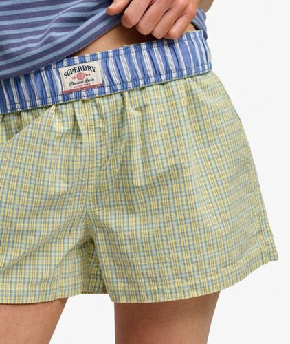 Short en Coton Mini Carreaux Coupe Ample Taille: 36 - Superdry - Modalova