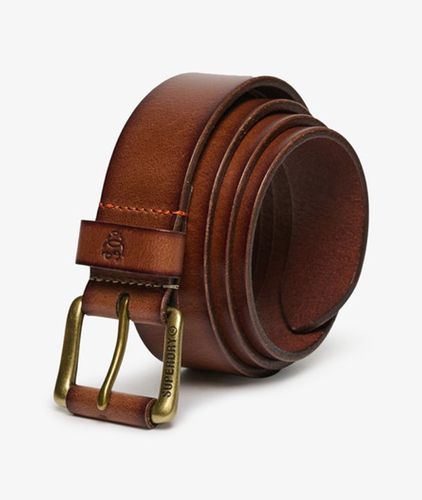Herren Klassischer Ledergürtel Reguläre Passform - Größe: XL - Superdry - Modalova