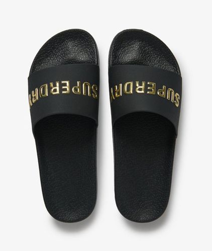 Damen Premium Metallic Pool Sliders - Größe: 3-4 - Superdry - Modalova