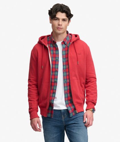 Sweat à Capuche Zippé Logo Essential Mi-brossé Taille: L - Superdry - Modalova