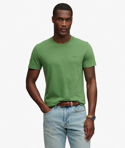 Herren Essential Stacked Logo T-shirt mit Schmaler Passform - Größe: L - Superdry - Modalova
