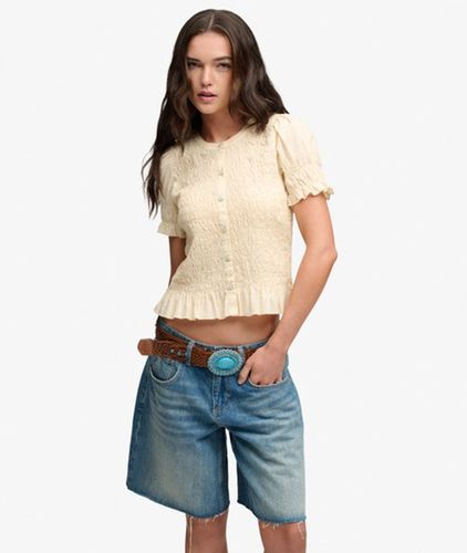 Damen Kurzärmeliges Smock-oberteil - Größe: 38 - Superdry - Modalova