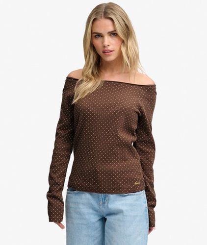 Damen Bardot Off-shoulder Top - Größe: 36 - Superdry - Modalova