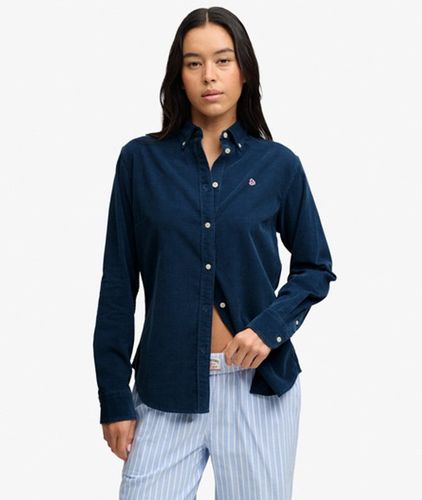 Damen Feincord-hemd mit Knopfleiste - Größe: 34 - Superdry - Modalova