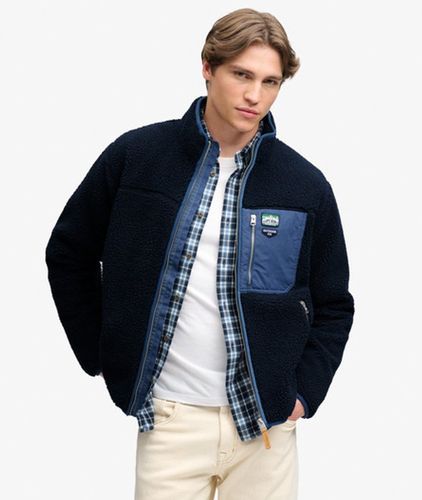 Herren Vintage Retro Fleecejacke mit Lockerer Passform - Größe: S - Superdry - Modalova