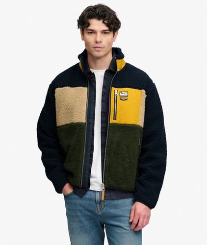 Herren Colour Block Retro Zip Fleece - Größe: M - Superdry - Modalova
