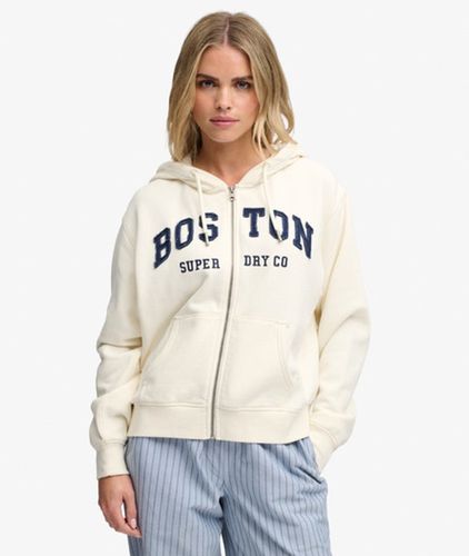 Damen Athletic Essential Kapuzenjacke mit Reißverschluss in Lockerer Passform - Größe: 34 - Superdry - Modalova