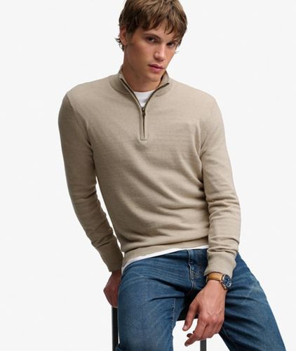 Herren Essential Pullover mit Halbzip Schmale Passform - Größe: XL - Superdry - Modalova
