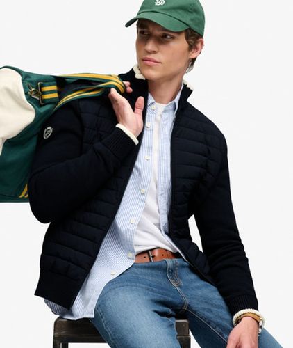 Herren Straight Baffle Hybrid-jacke - Größe: L - Superdry - Modalova
