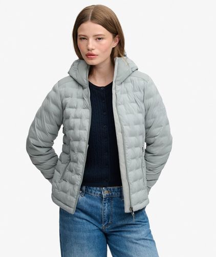 Damen Hooded Heat Weld Jacke Schmale Passform - Größe: 46 - Superdry - Modalova