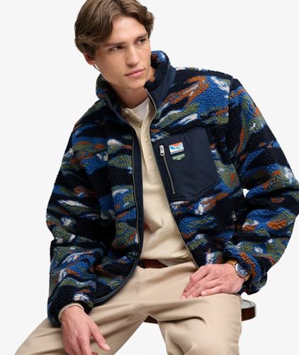 Herren Terrain Fleece Zip Through mit Lockerer Passform - Größe: Xxl - Superdry - Modalova