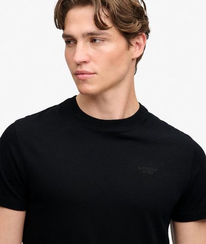 Herren Essential Stacked Logo T-shirt mit Schmaler Passform - Größe: L - Superdry - Modalova