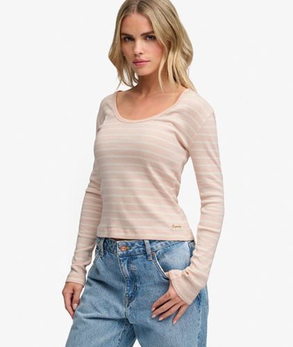 Damen Athletic Essentials Gestreiftes Langarmshirt - Größe: 38 - Superdry - Modalova