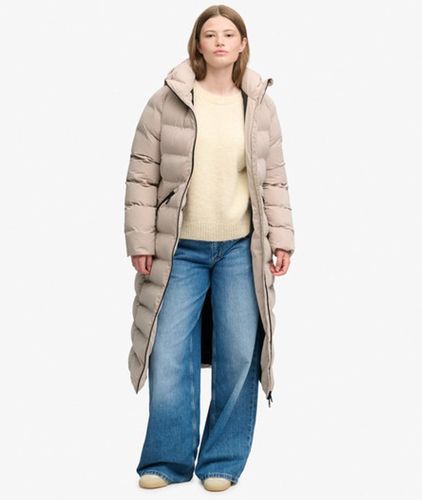 Damen City Longline Mikrofaser-jacke - Größe: 40 - Superdry - Modalova