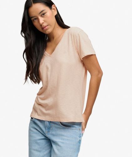 Damen Studios Slub T-shirt mit Stickerei - Größe: 34 - Superdry - Modalova