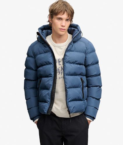 Herren Kapuzen-sportpufferjacke - Größe: XL - Superdry - Modalova