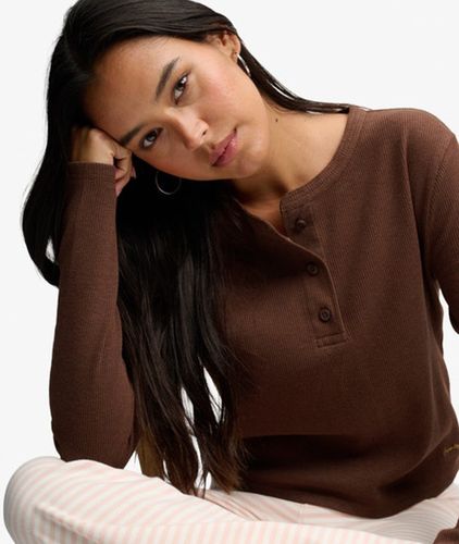 Damen Athletic Essential Waffel-top Schmale Passform - Größe: 36 - Superdry - Modalova