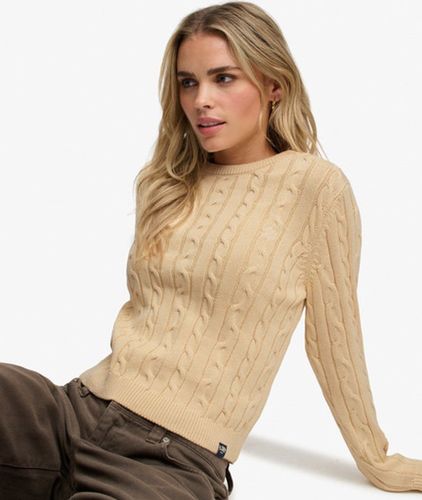 Damen Essentials SD & CO Cable Knit Pullover mit Lockerer Passform - Größe: 40 - Superdry - Modalova