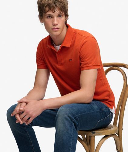 Herren Classic Pique Poloshirt mit Lockerer Passform - Größe: S - Superdry - Modalova