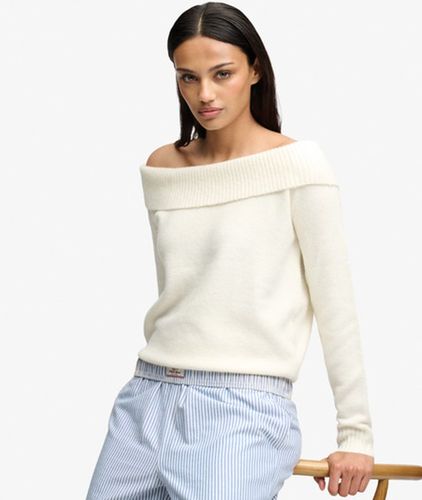 Damen Bardot Pullover mit Schmaler Passform - Größe: 42 - Superdry - Modalova